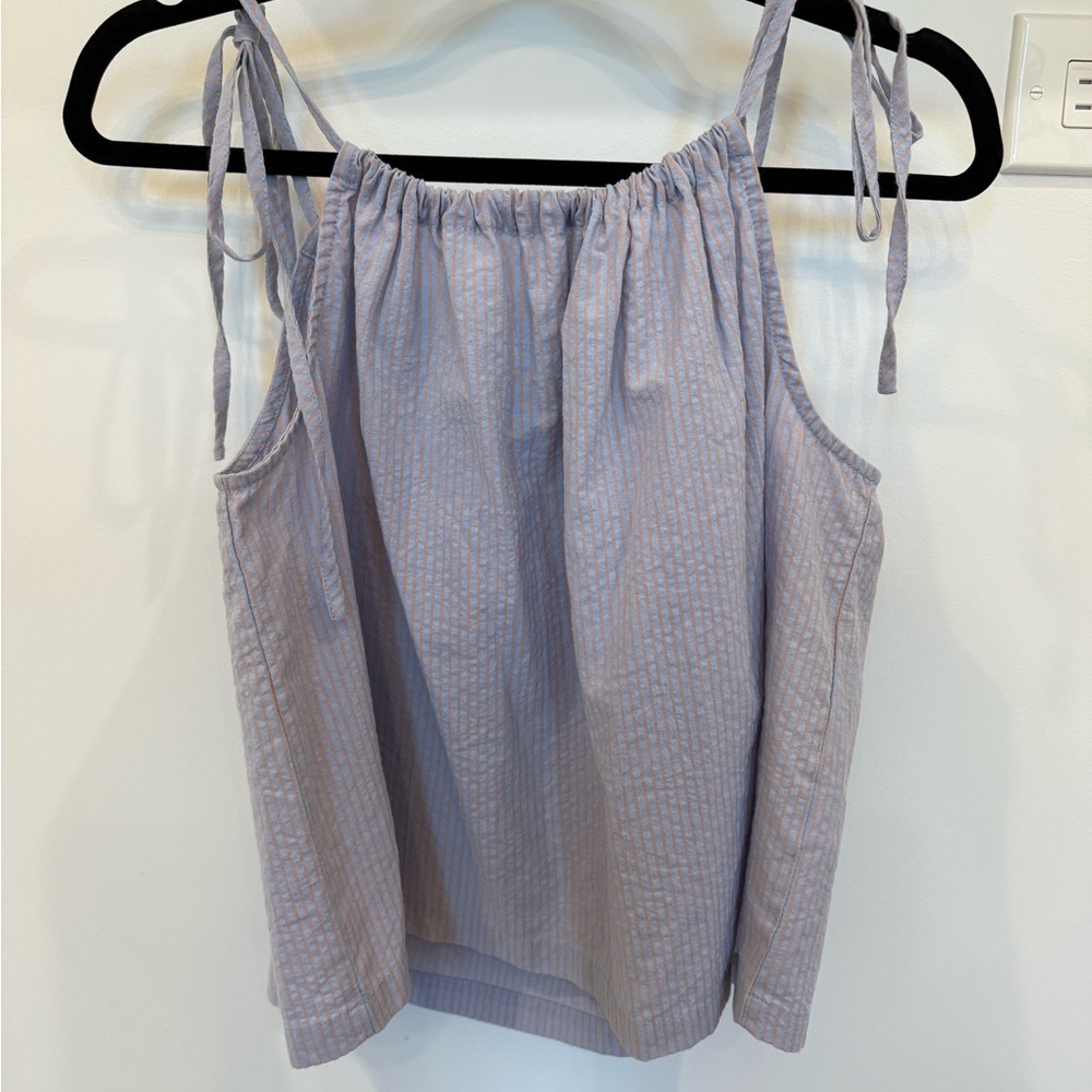 By together stripes tie strap tank top